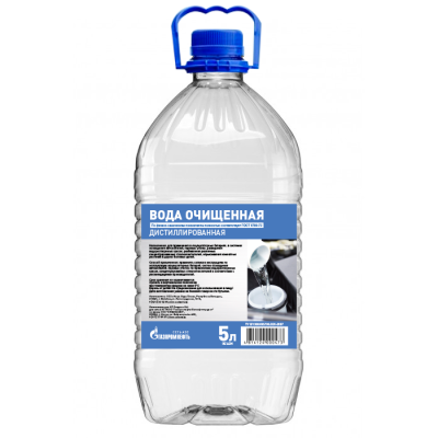 Вода очищенная "Дистиллированная" "Газпром" л. Gazpromneft 19598