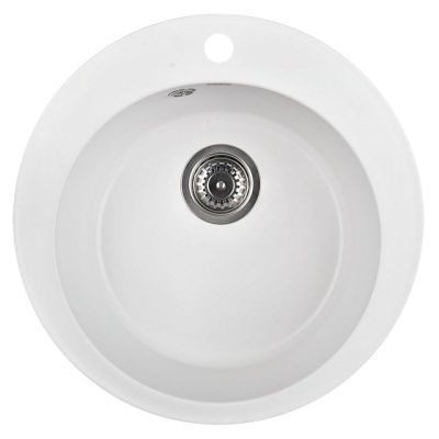 Мойка кухонная из мраморной крошки, white, Wisent WR480-28