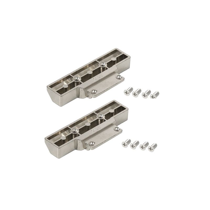 Крепление фасада подъемника HELIOS для узких алюминиевых рамок хром PRIME by AKS 113190