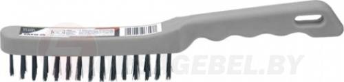 Щетка ручная стальная 3 рядка Yato YT-6353