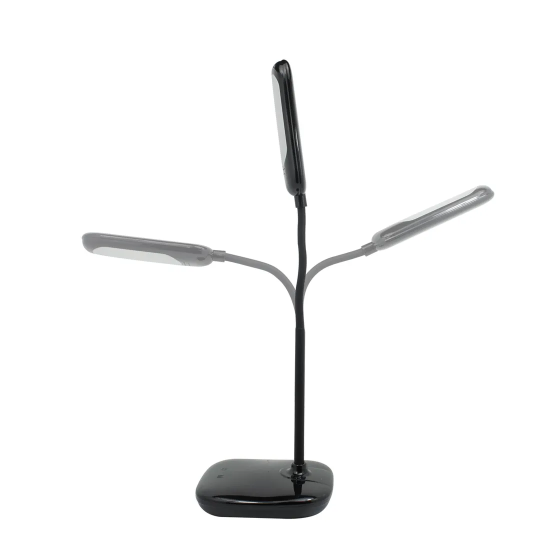 Светильник светодиодный настольный 220В, черный ForceKraft FK-DEA6167