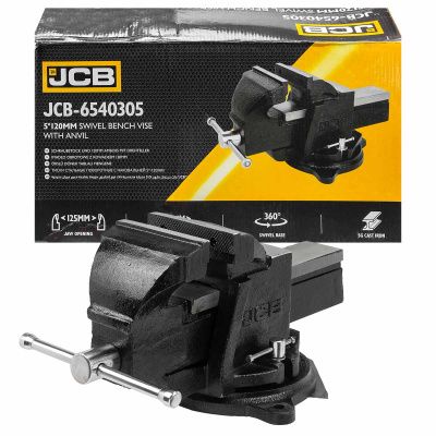 Тиски стальные поворотные с наковальней 5''-125 мм JCB JCB-6540305