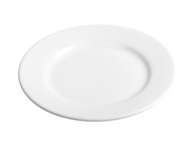 Тарелка обеденная керамическая, 241 мм, круглая, серия Лапсеки, белая PERFECTO LINEA 16-124004
