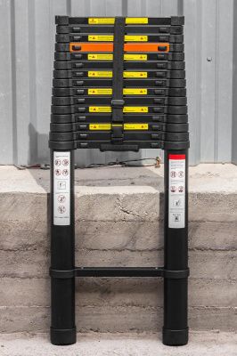 Лестница телескопическая алюминевая бытовая 7,2 м, 16 ступ. RockForce RF-UP720