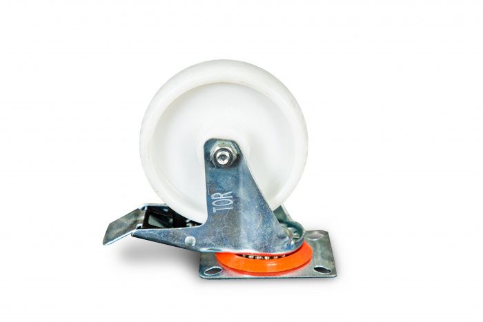 Колесо поворотное полипропилен SRCnb 55 125 мм с тормозом (N) TOR 1024188