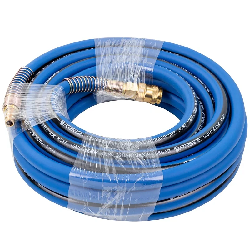 Шланг резиновый армированный с фитингами 10х16 мм, 10 м Forsage F-AHC-52F