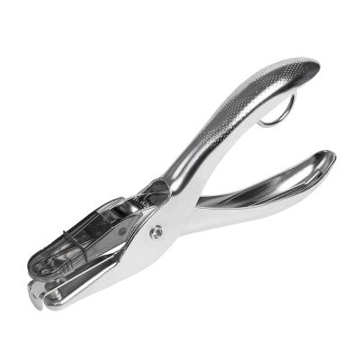 Дырокол Kangaro "One Hole", 10 листов, металлик