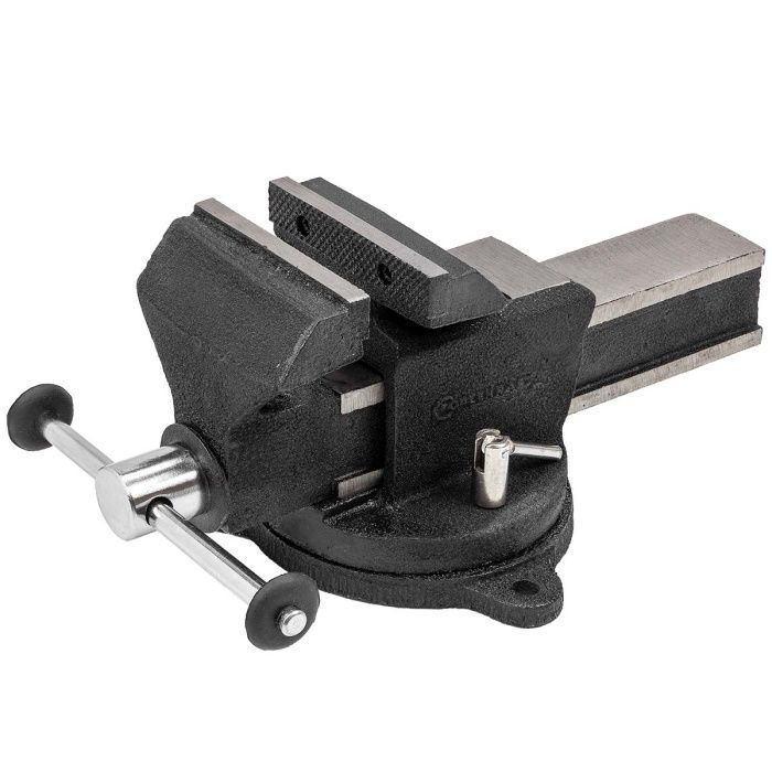 Тиски стальные поворотные с наковальней 4'' 100 мм ForceKraft FK-6540304