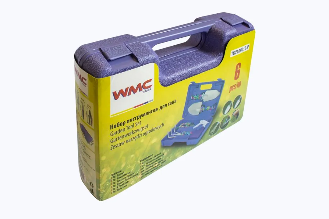 Набор садового инструмента 6 пр, рыхлитель, совок 2 шт, опрыскиватель, секатор WMC TOOLS WMC-TG2109010-P
