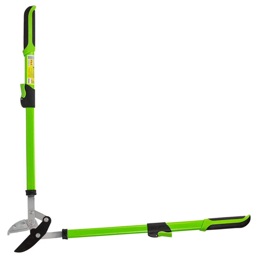 Сучкорез для сухих веток с телескопическими рукоятками 630-860 мм, L лезвия-80 мм WMC TOOLS WMC-TG1203024-G