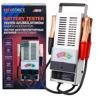 Тестер аккумуляторных батарей аналоговый 12V, 125А YATAFORCE YF-8310