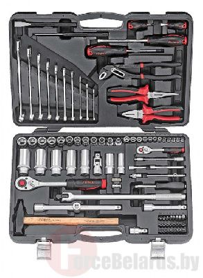 Набор инструментов 91 пр. 1/2'' 6-гр. Force 4911