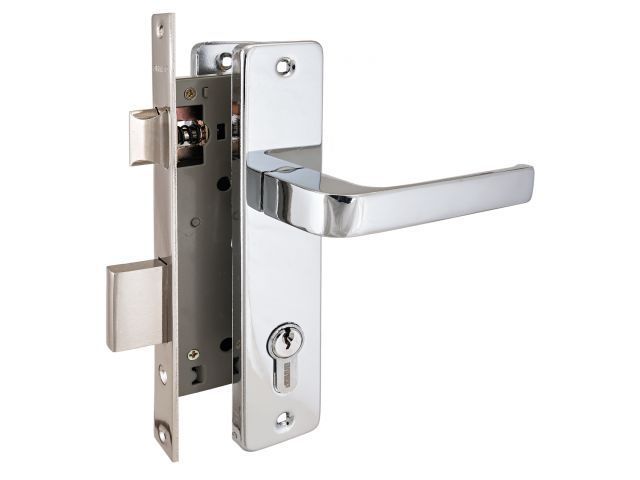 Замок врезной с/руч АЛЛЮР 126/1 CP хром УЗК 1073