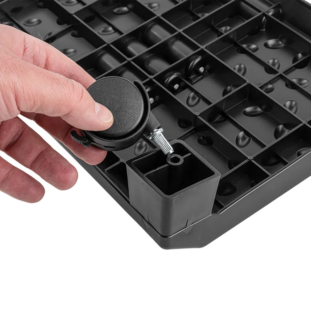 Подставка для ног с массажными роликами на колесиках, 12.5х25х38 см WMC TOOLS WMC-PLM2