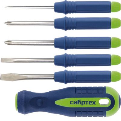 Отвертка со сменными насадками 5 пр. Сибртех 13384
