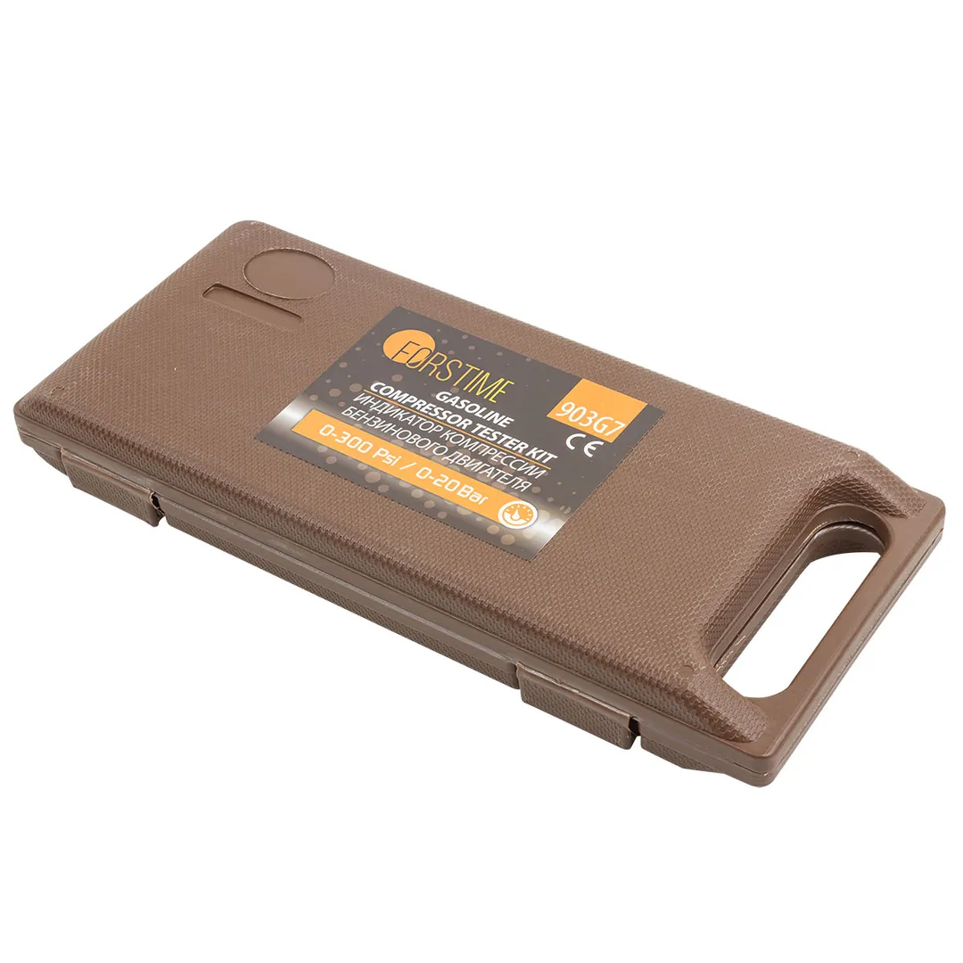 Индикатор компрессии бензинового двигателя Profi, 0-21Bar, 3 пр. FORSTIME FT-903G7