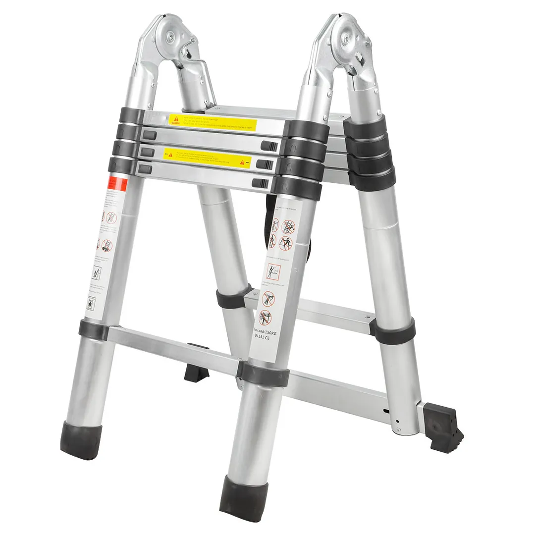 Лестница-стремянка телескопическая алюминиевая многофункциональная, 1.6+1.6 м, 5+5 ступ., max нагрузка 150 кг Forsage F-UP160-M