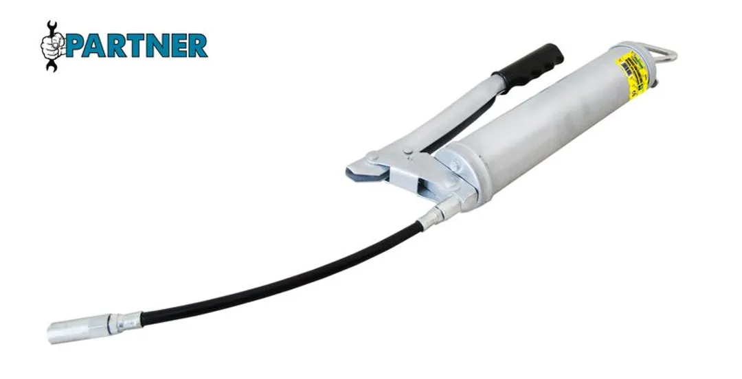 Шприц для густой смазки с гибким шлангом 450 мл закладка под тубу Partner PA-20450