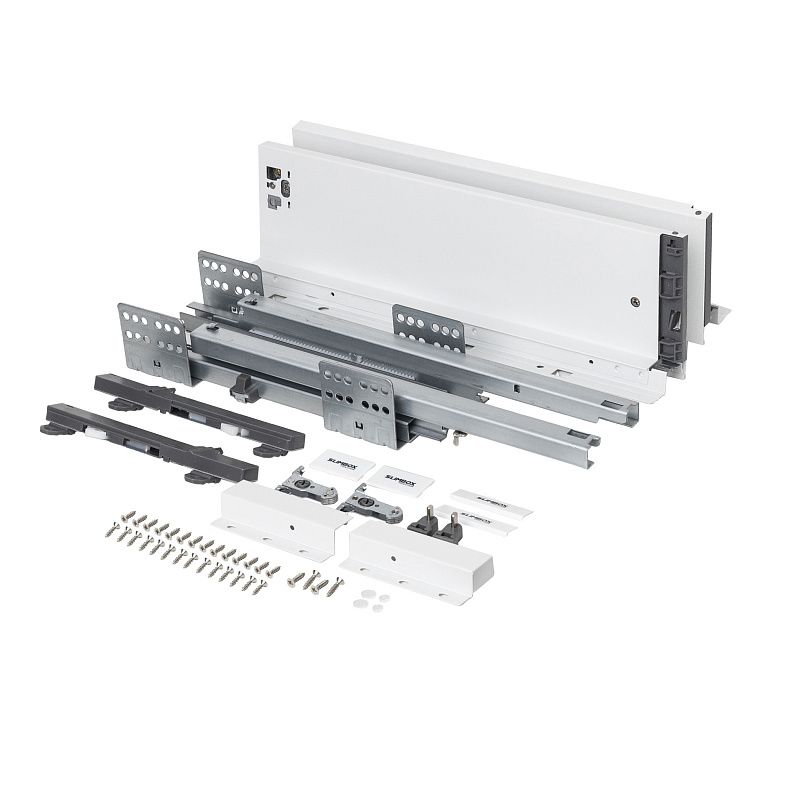 Система ящиков Evolution L-450 h116 белый PUSH TO OPEN ДСП16мм SLIMBOX EVOLUTION 117802