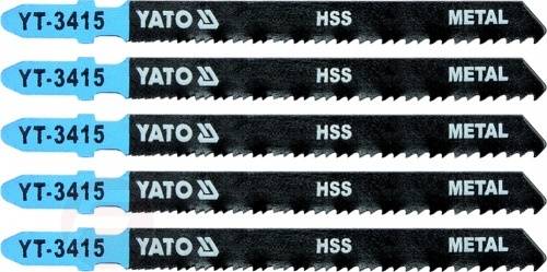 Полотна для электролобзика по металлу и Al 75x100x1,0 мм. 24-10TPI 5 шт. Yato YT-3415