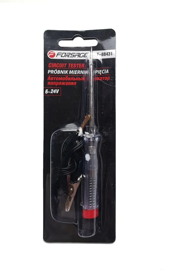 Пробник автомобильный с зажимом 6-24V, 50А Forsage F-88431