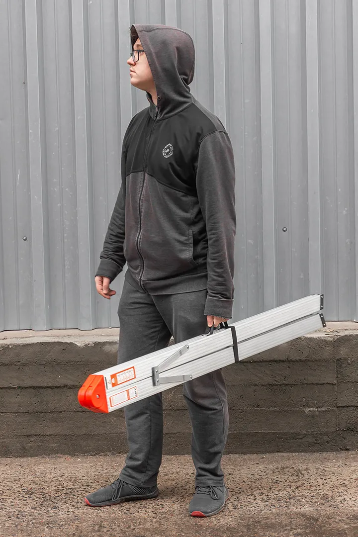 Стремянка складная алюминевая бытовая, 4 ступени Forsage F-TL603-4