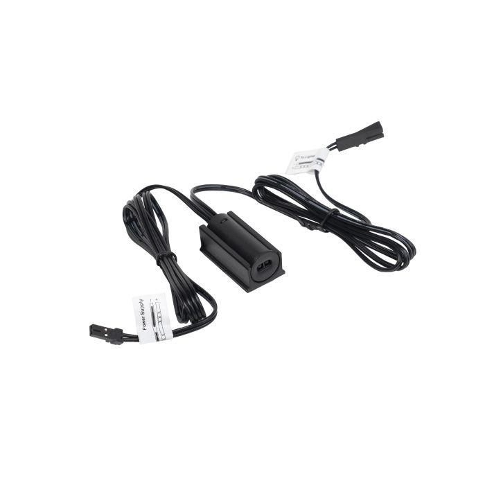 Выключатель бесконтактный на движение (на взмах руки), врезной/накладной, 60W, черный AKS 105198