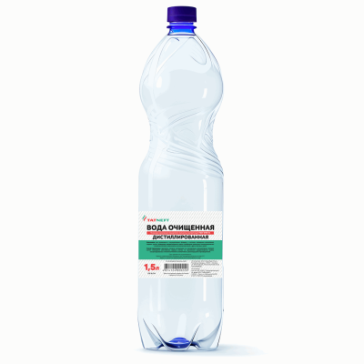 Вода очищенная "Дистиллированная" "ТАТНЕФТЬ" 1,5 л. Татнефть 9775