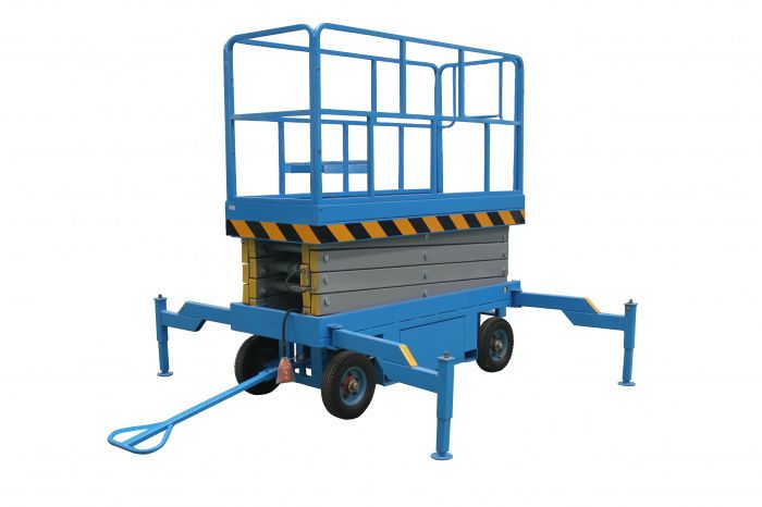 Подъемник ножничный передвижной 500 кг 6 
м SJY-0,5-6DC (автономный) (Y) TOR 1017003