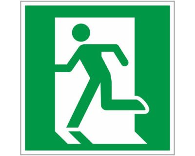 Знак "Выход здесь" (левосторонний) 200х200мм EKF PROxima an-5-01