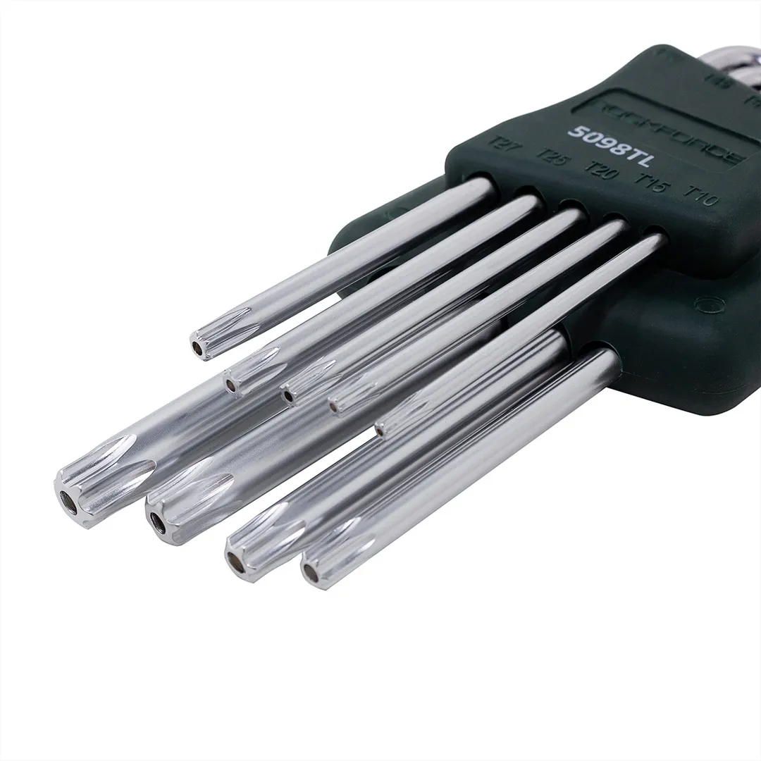 Набор шестигранных экстра длинных ключей с шаром 10 пр. RockForce RF-5102XLВ