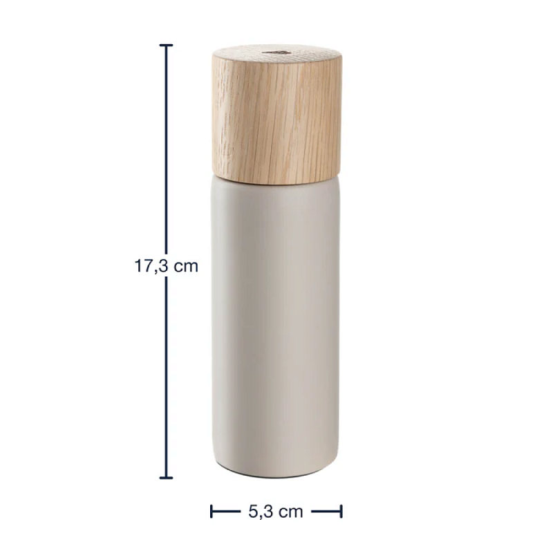 Мельница для специй "RОМА", керамика, дерево, бежевый