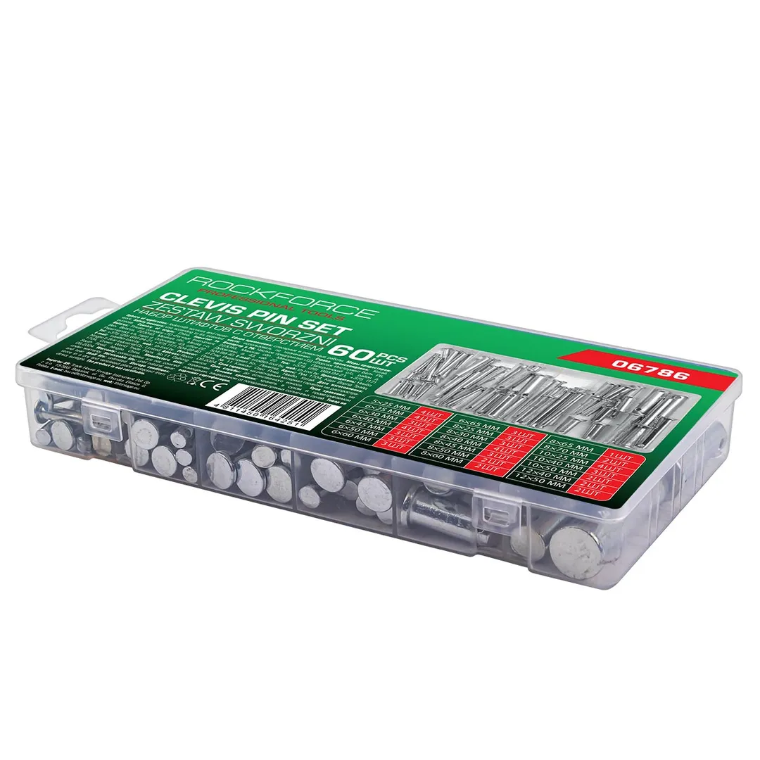 Набор штифтов с отверстием 60 пр RockForce RF-06786