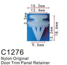 Клипса для крепления внутренней обшивки а/м Рено пластиковая, 100 шт Forsage C1276(Renault)