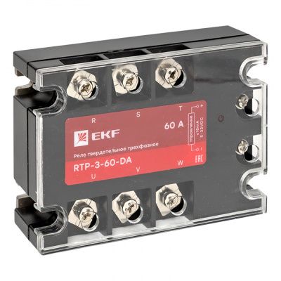 Реле твердотельное трехфазное RTP-60-DA EKF PROxima rtp-3-60-da