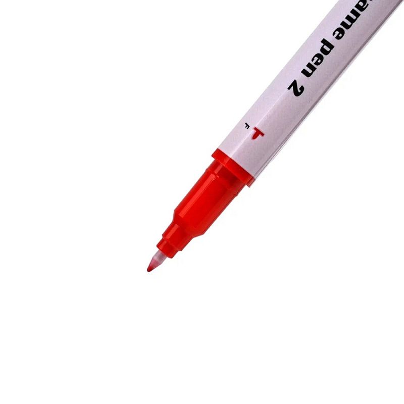 Маркер перманентный "Twin Name Pen", двусторонний, красный
