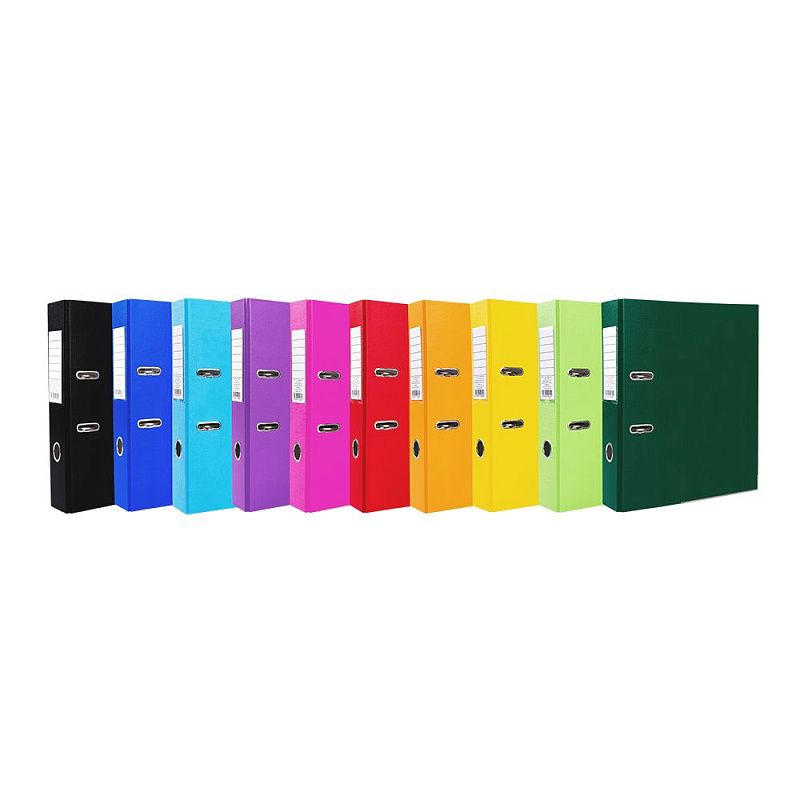 Папка-регистратор "OfficeStyle", А4, 75 мм, ПВХ Эко, светло-голубой