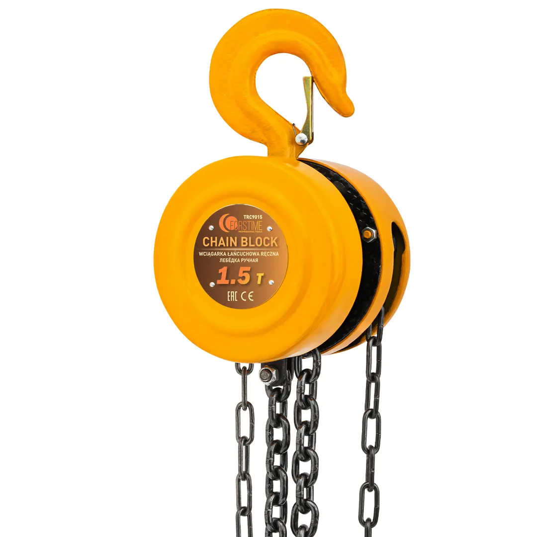 Таль ручная цепная 1.5 т, 3 м FORSTIME FT-TRC9015