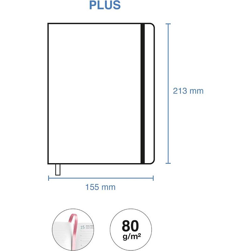 Ежедневник датированный "Colour Block" 2026, A5, линейка, синий, зеленый