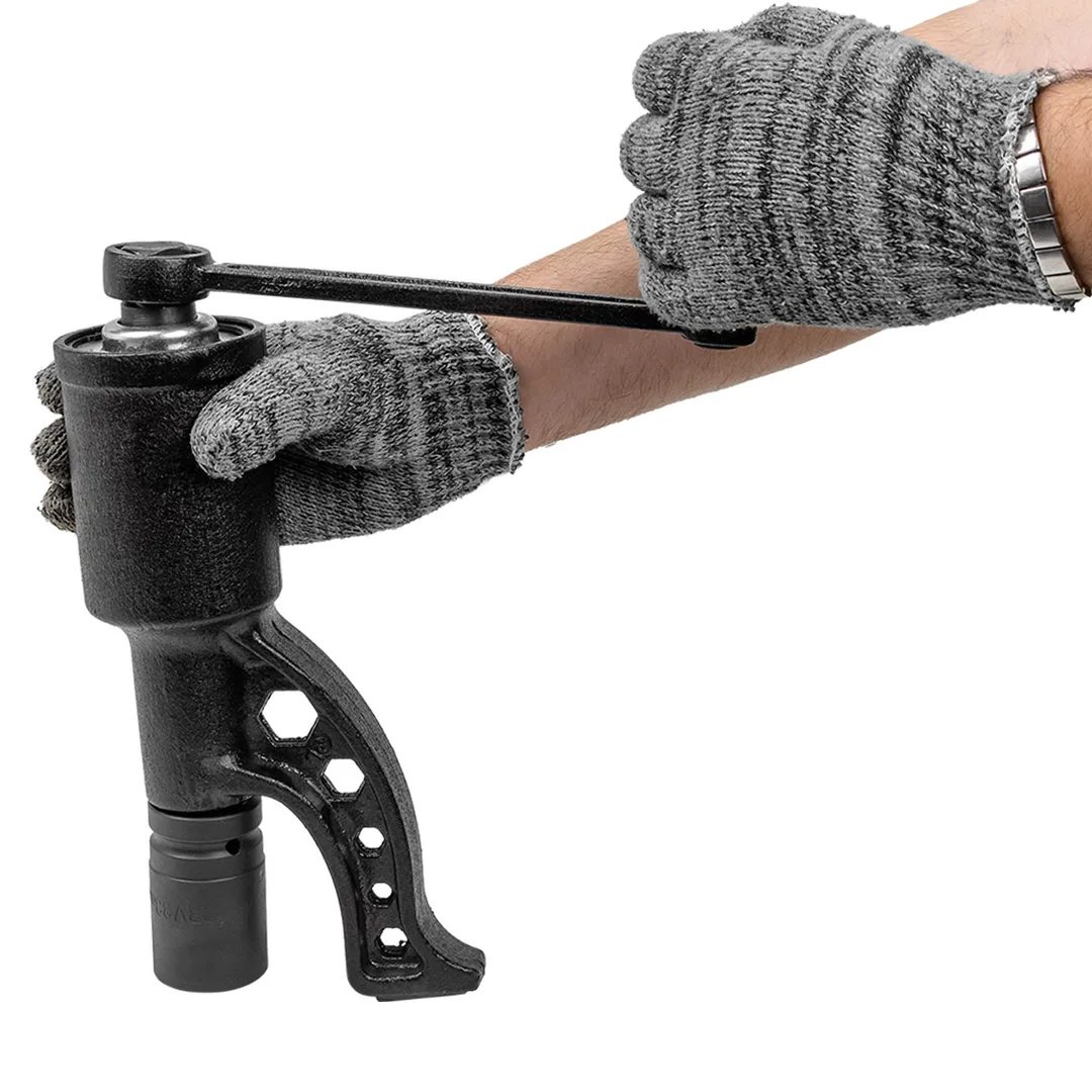 Гайковерт ручной с редуктором 1:68, 5800 Н/м, 1", головки 32, 33 мм, L270 мм ForceKraft FK-3411384