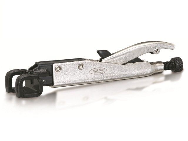 Клещи с фиксатором с широкой изогнутой губкой 215 мм Toptul DMAK1A09