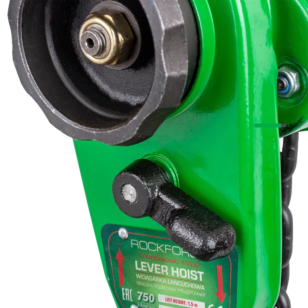 Таль цепная, рычажная 0,75 т, длина цепи 1,5 м RockForce RF-TRC7075