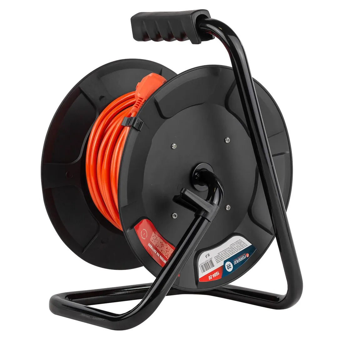 Удлинитель на катушке с розетками 20 м, 220В Forsage F-1604-20