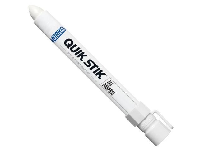 Маркер промышл. белый на основе твердой краски QUIK STIK ALL PURPOSE, линия 17 мм белый MARKAL 61051