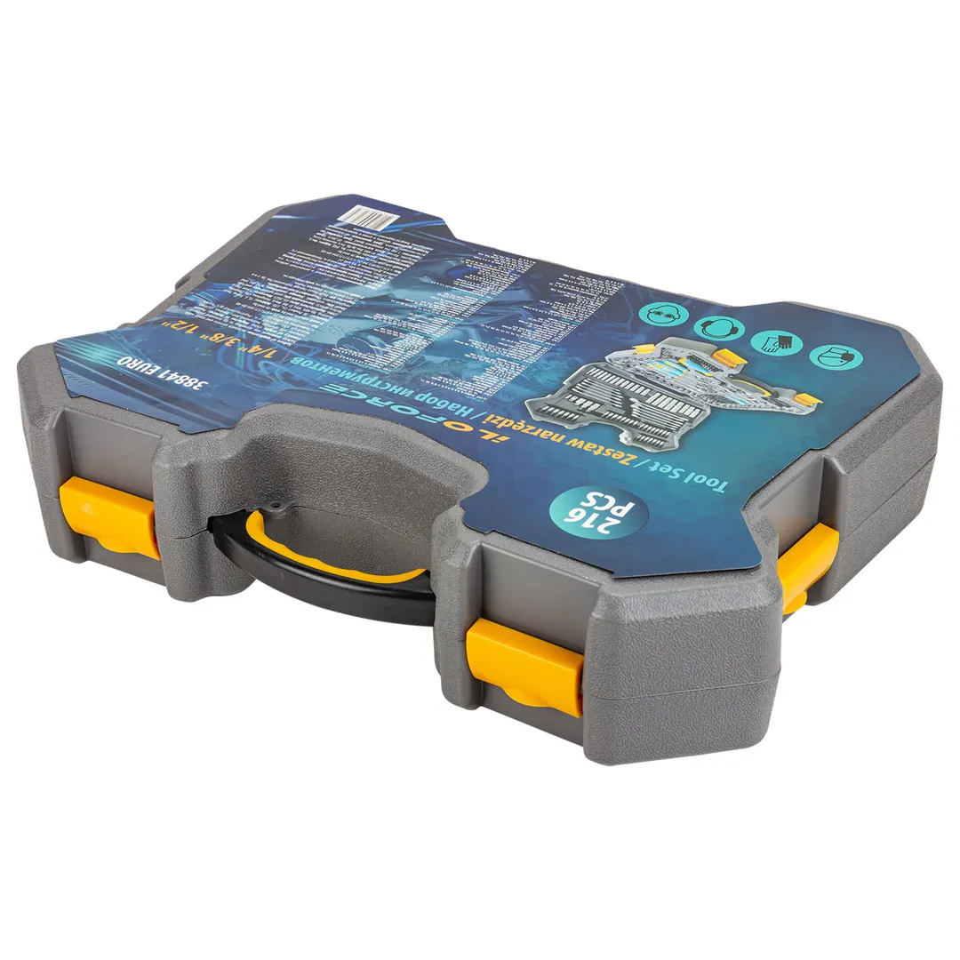 Набор инструментов 216 пр. 1/4''&3/8''&1/2'' ILOforce IF-38841 EURO