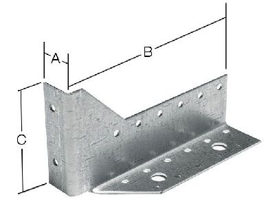 Опора балки UOB белый цинк Starfix