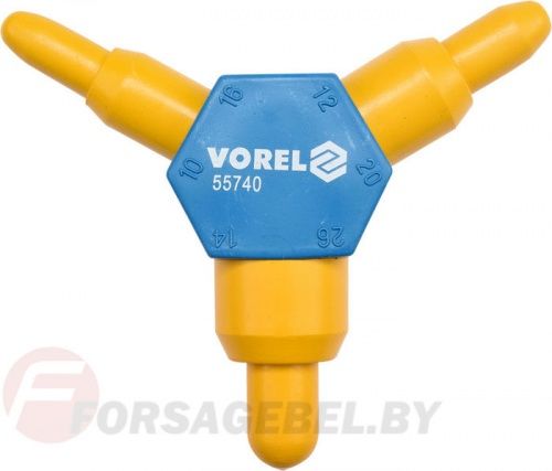 Калибратор пластиковый d10x16, d12х20, d14х26 мм Vorel 55740