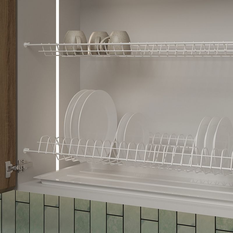 Сушка для посуды 800 MOUNT, белый AKS 122344
