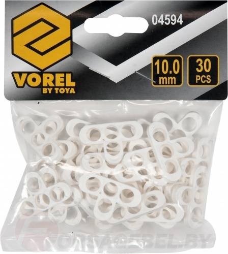 Крестики для плитки Т-образные 10,0 мм 30 шт. Vorel 04594