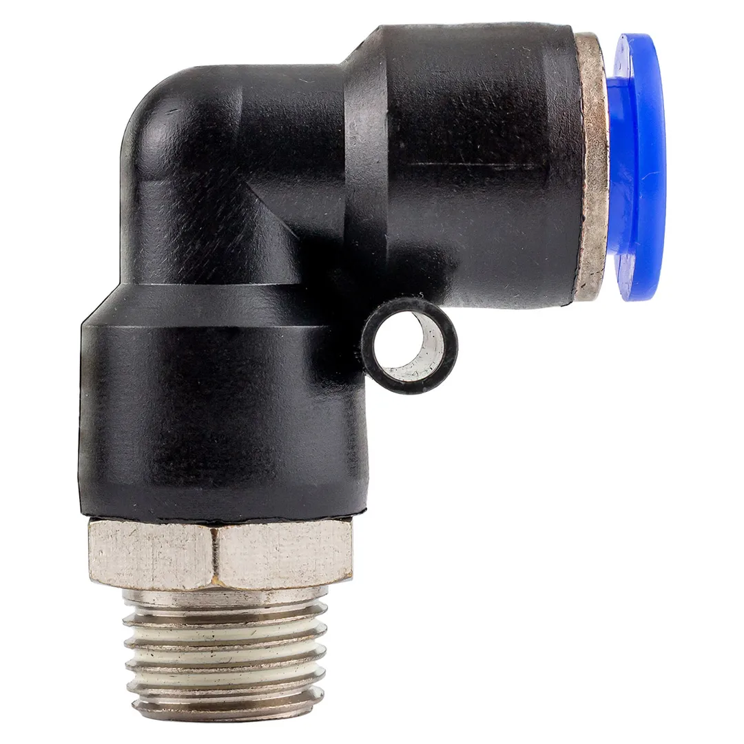 Фитинг угловой для пластиковых трубок 10 мм-наружная резьба 1/4'' Forsage F-SPL10-02